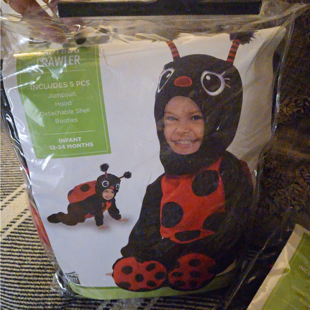 Party City Infant Ladybug Costume - Red and Black